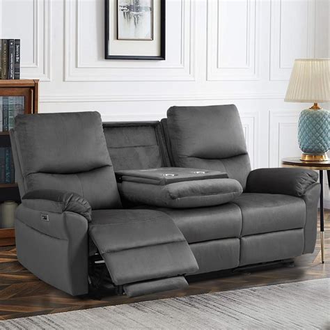 Amazon.com: RIHEREFY Power Reclining Sofa, 3 Seat Recliner Sofa with ...