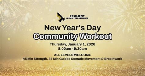 New Years Day Community Workout - All Levels Welcome!, 4425 Lafayette ...