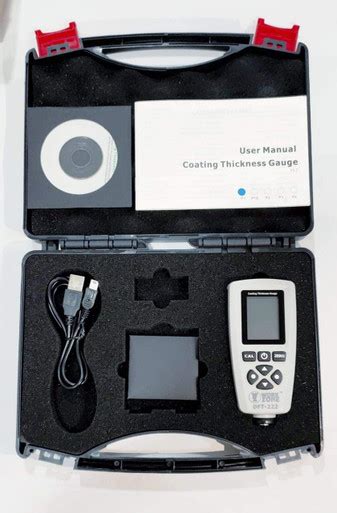 Workzone DFT 222 Coating thickenss gauge F/NF with Inbuilt Sensors with ...