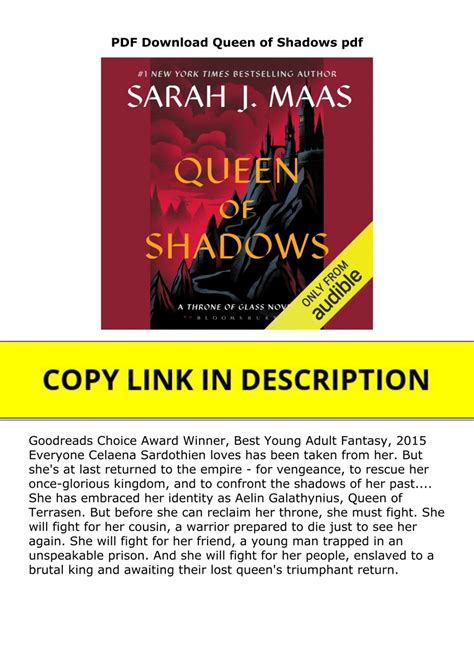 PDF Download Queen of Shadows pdf