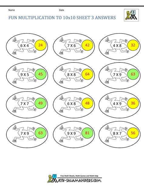 Image result for Math Worksheets Multiplication Fun