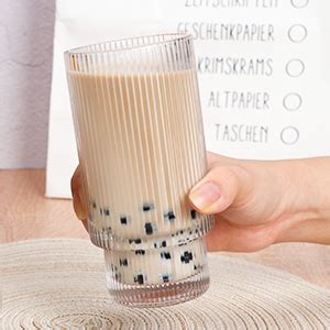 Buy Jinelza Vintage Drinking Tumbler 320ml Ribbed Shape Drinking Glass ...