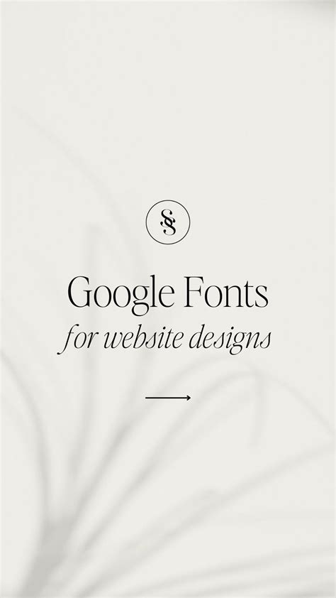 Steal these fonts for your next website. Google fonts are free and are ...