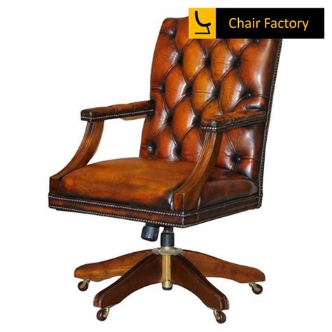Hachiman Italian Leather Classic Chair | Chair Factory