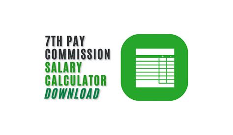 7th Pay Commission Salary Calculator in Excel Latest – Download ...