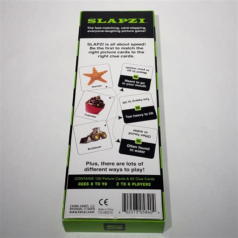 Slapzi Fast Paced Card Slapping Game Carma Games Family Fun NOB Sealed ...