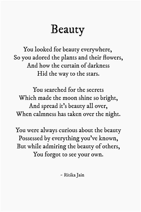 Beautiful Words: A Poem on Beauty