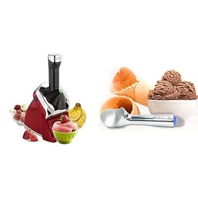 Buy Yonanas 988RD Deluxe Frozen Dessert Maker with Zeroll 1012 Original ...