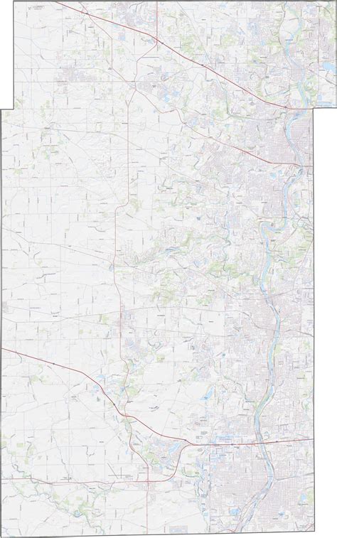 Kane County Map, Illinois - US County Maps