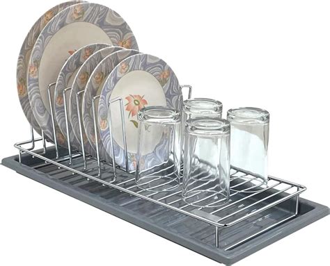 Buy ORIGINAL MART Dish Drainer Rack Crockery Cutlery Plate Holder Glass ...