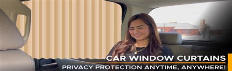 EBIZ HIVE Car Side Window Curtain Slidable Magnetic Car Side Window ...