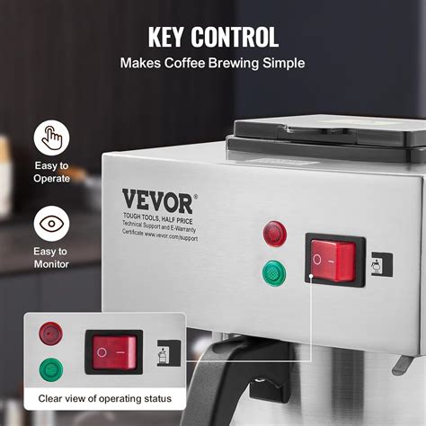 VEVOR 12 Cups Commercial Drip Coffee Maker, Coffee India | Ubuy