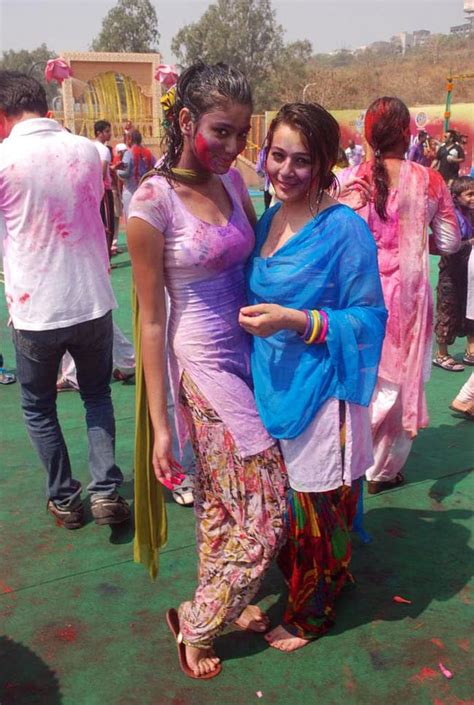 Stars get naughty in Holi bash - India Today