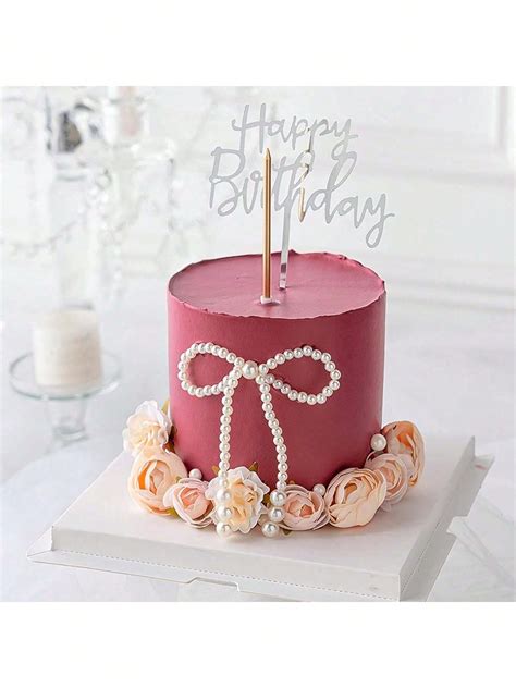 Decoraciones para cupcakes y pasteles con lazos de perlas ...