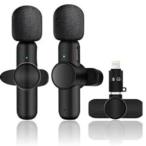 LOTANIA Three in One Wireless Lavalier Microphones for iPhone iPad ...