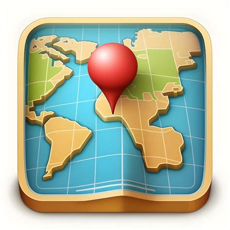 3D Map Pin with Line Icon 的图像结果