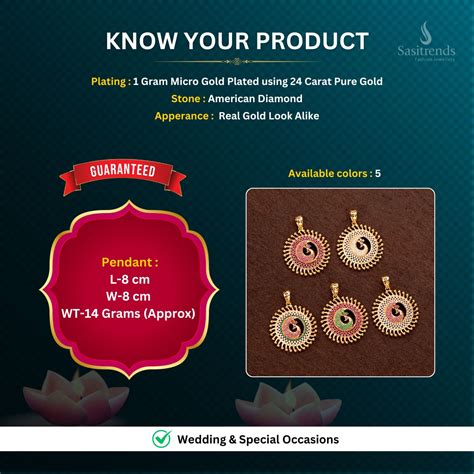 Elegant Micro Gold Plated Peacock Pendant with AD Stones – Sasitrends