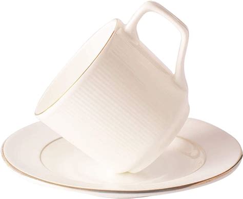 Buy SAAIKEE Cup and Saucer Set 12 for Tea Coffee Espresso Opal Ware 180 ...