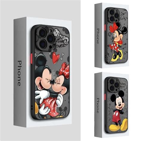 Capinha de Celular Para iPhone Capa Desenho Disney Minnie e Mickey ...