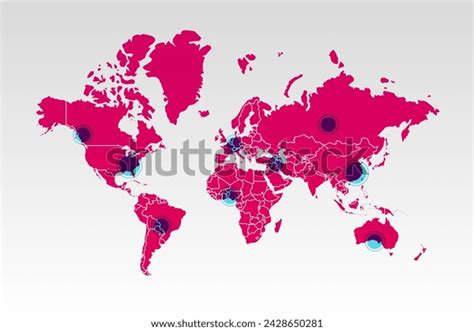 World Map Vector with Borders 的图像结果