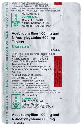 Ab Flo N Tablet: Uses, Side Effects, Price & Substitutes