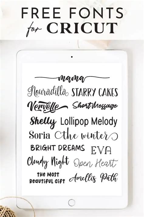 Best Cursive Fonts On Cricut Design Space Free - Free Printable Worksheet
