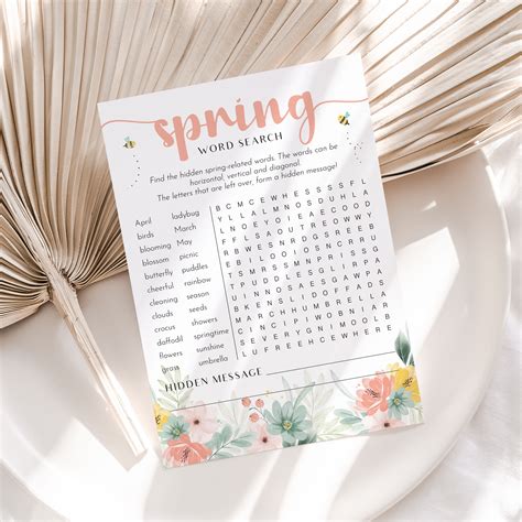 Image result for Spring Hidden Word Printable