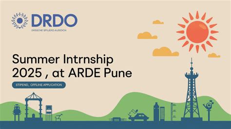 DRDO Summer Internship 2025 at ARDE Pune – Stipend, Eligibility ...