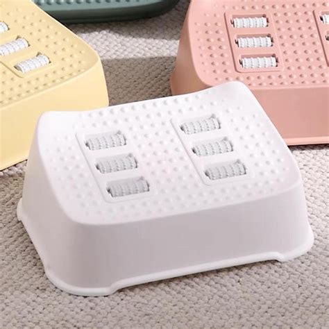Crobat Under Desk Foot Rest Stool with Massage Roller Non Skid for ...