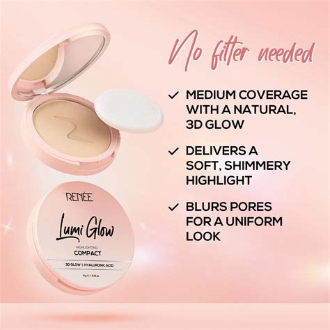 RENEE Lumi Glow Highlighting Compact with 3D Glow For Luminous Skin 9g ...