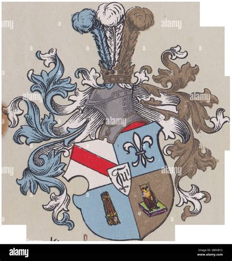 The coat of arms of Unitas Straßburg, featured in Otto Miltsch's ...