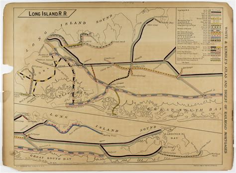 Lot - 1896 LONG ISLAND RAILROAD MAP