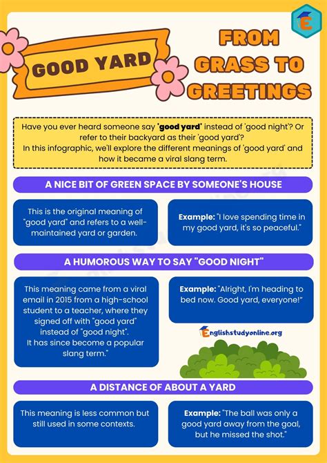 Good Yard Meaning: What Does It Mean? - English Study Online