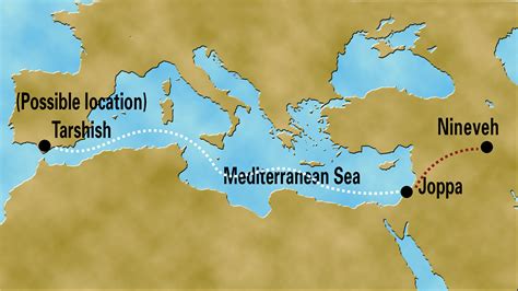 Nineveh And Tarshish Map