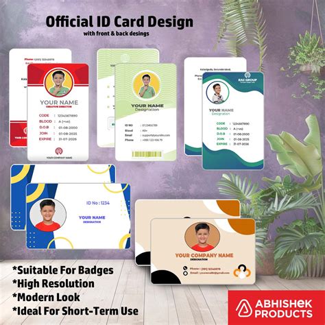 100+ Editable CorelDraw ID Card Design Templates | Professional CDR ...