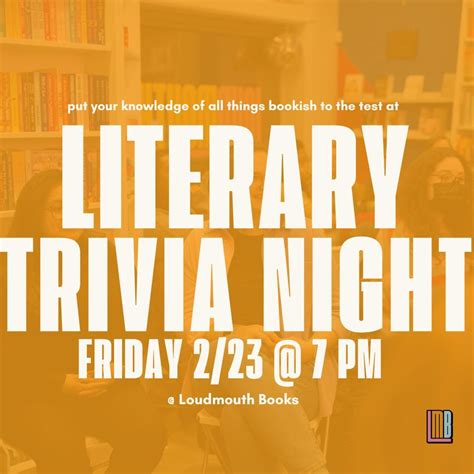 EVENTS — LOUDMOUTH BOOKS