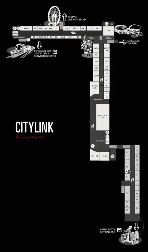 Directory - CityLink, Singapore's First Underground Mall