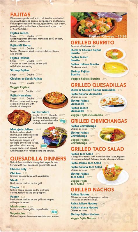 Los Potros Mexican Restaurant menus in East Ridge, Tennessee, United States
