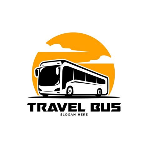 Bus travel transportation logo design template | Premium Vector