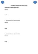 Image result for Free Science Lessons Half Equations