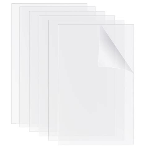 Younthye 6pack A3 Clear Perspex Sheet 2mm Clear Acrylic Sheet ...