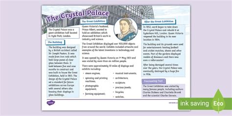 The Crystal Palace Fact File