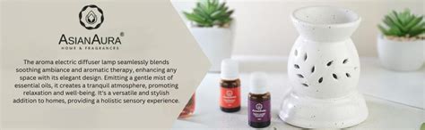 Asian Aura Handcrafted Ceramic Electric Leaf Cut Design Aroma Diffuser ...