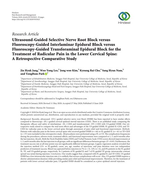Image result for Selective Root Nerve Block Fluoroscopy