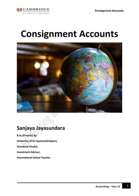 Image result for Consignment Accounts Notes