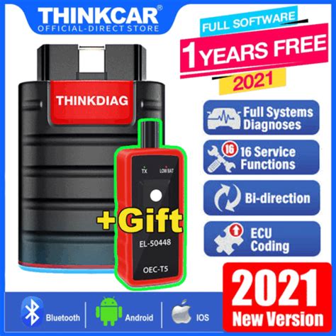 Buy 2021 THINKDIAG Bluetooth OBD2 Scanner Bidirectional Diagnostic Tool ...