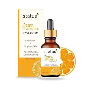 Status 20% Vitamin C Face Serum for Smoother and Brighter Skin, Age ...