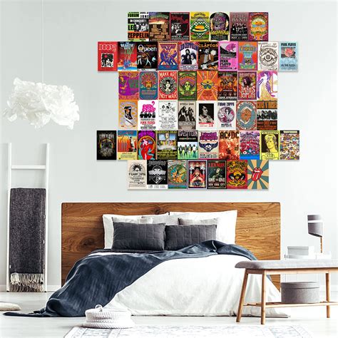 Buy Album Covers Wall Collage Kit Aesthetic Pictures, 50 Pcs 4x6 ...
