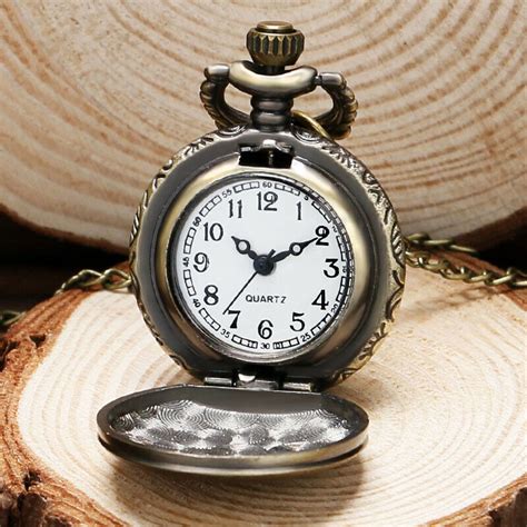 Buy Bronze Big Ben Tower Case Small Size Men Women Analog Quartz Pocket ...
