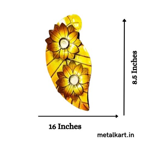 LOTUS LEAF PLATE T-Light holder - Punam Metalcrafts